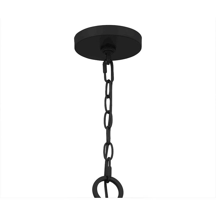 Quoizel Croix Chandelier, Matte Black