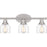 Quoizel Caverly 3 Light Bath Light, Brushed Nickel/Clear Seedy - CVL8622BN