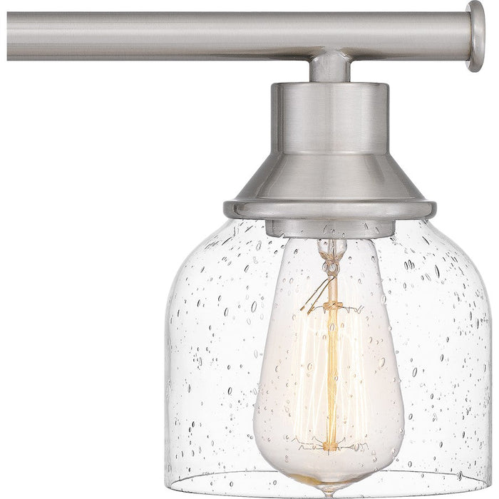 Quoizel Caverly 3 Light Bath Light, Clear Seedy