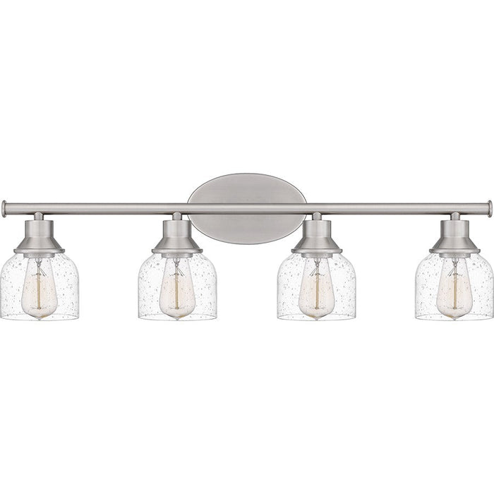 Quoizel Caverly 4 Light Bath Light, Clear Seedy