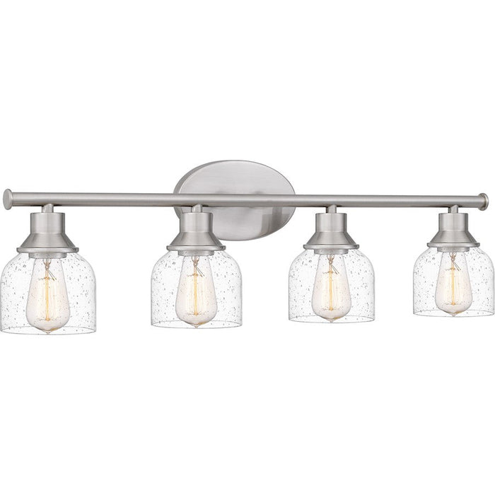 Quoizel Caverly 4 Light Bath Light, Clear Seedy