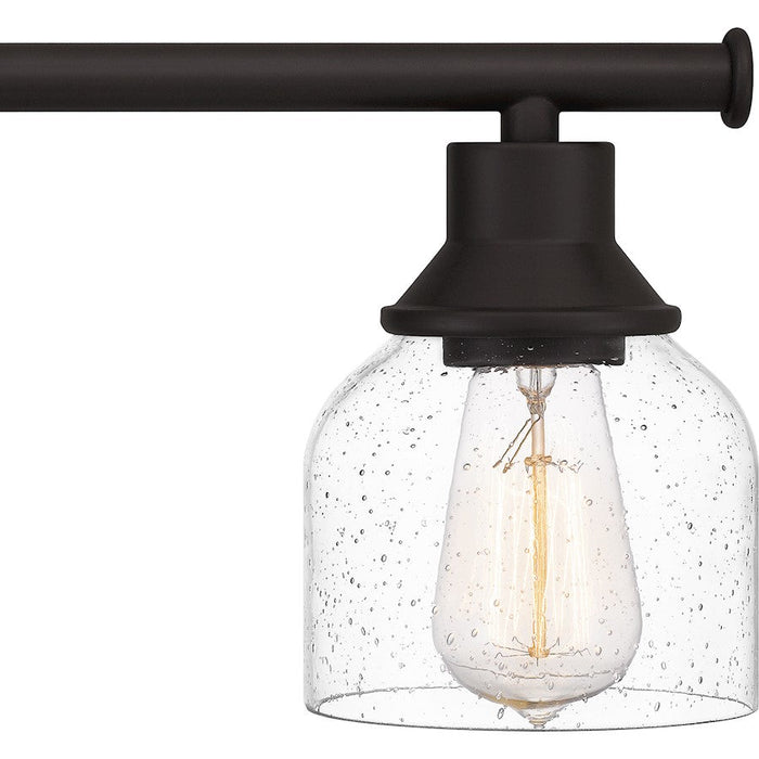 Quoizel Caverly 4 Light Bath Light, Clear Seedy