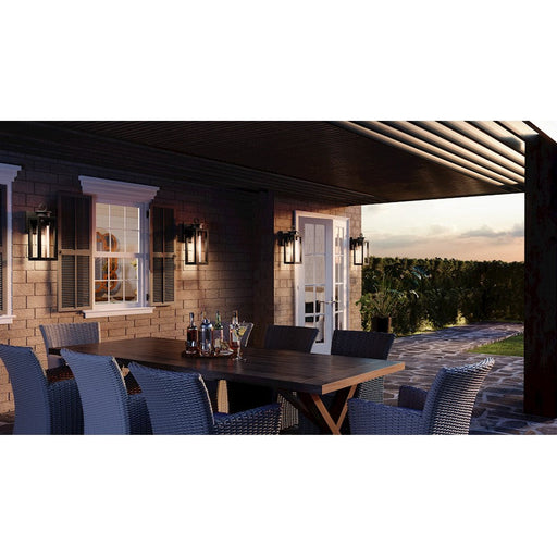 Quoizel Donegal 1 Light Outdoor Wall Mount, Matte Black