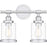 Quoizel Dixie 2 Light Bath Light, Polished Chrome/Clear - DIX8615C