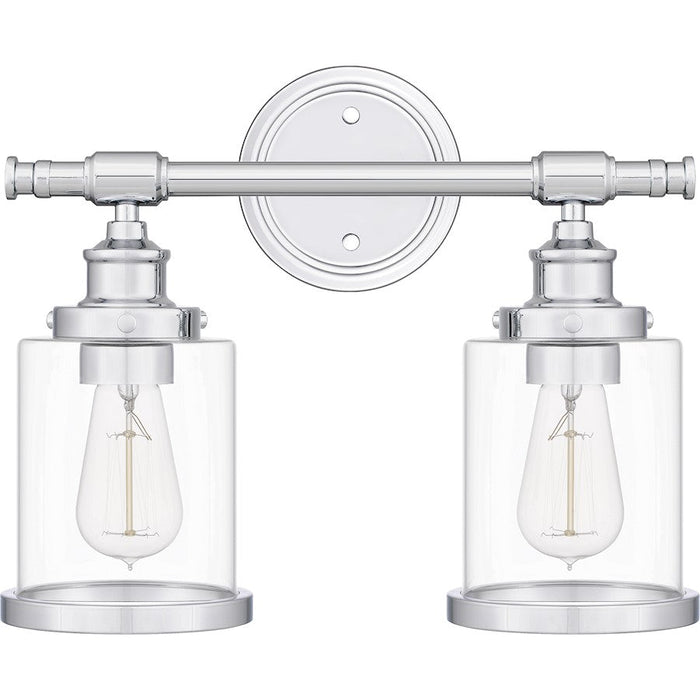 Quoizel Dixie 2 Light Bath Light, Clear