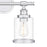 Quoizel Dixie 2 Light Bath Light, Clear