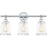 Quoizel Dixie 3 Light Bath Light, Polished Chrome/Clear - DIX8623C