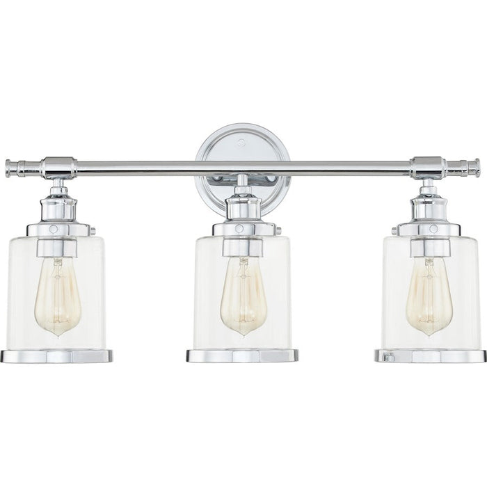 Quoizel Dixie 3 Light Bath Light, Clear