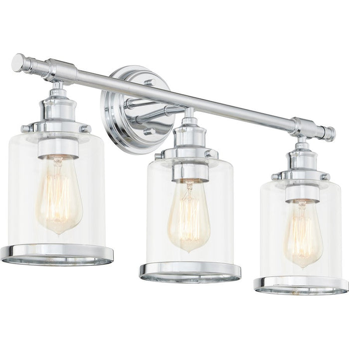 Quoizel Dixie 3 Light Bath Light, Clear