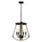 Quoizel Demura 4 Light Pendant, Matte Black