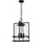 Quoizel Damien 4 Light Pendant, Earth Black/Clear Seedy