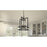 Quoizel Damien 4 Light Pendant, Earth Black/Clear Seedy