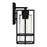 Quoizel Damien 1 Light Outdoor Lantern, Earth Black/Clear Seeded