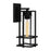 Quoizel Damien 1 Light 14" Outdoor Lantern, Earth Black/Clear Seeded - DMN8406EK