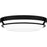 Quoizel Dunbar Flush Mount, Matte Black/White Acrylic - DNB1616MBK