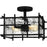 Quoizel Daphne 2 Light Semi-Flush Mount, Matte Black/Clear Ice