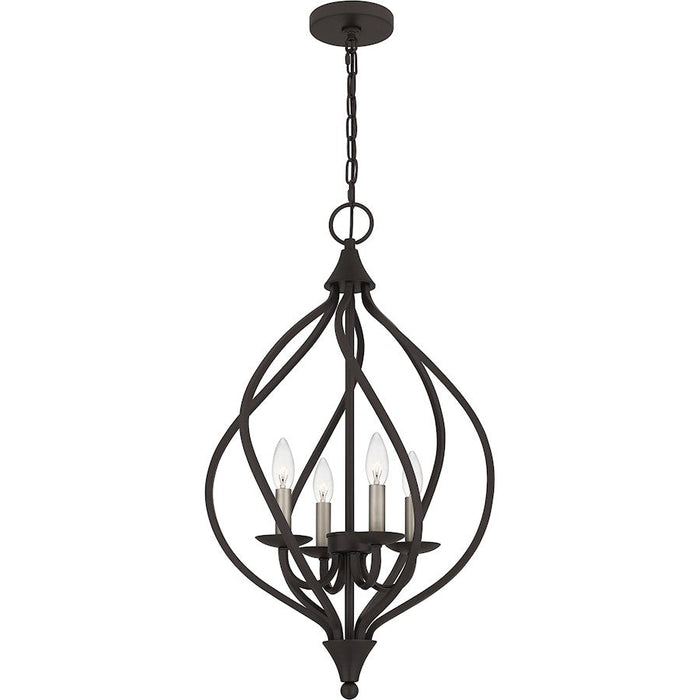 Quoizel Dupont 4 Light Pendant, Old Bronze