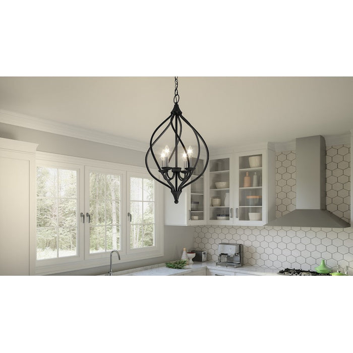 Quoizel Dupont 4 Light Pendant, Old Bronze