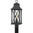 Quoizel Ellerbee 1 Light Outdoor Post Lantern, Mottled Black