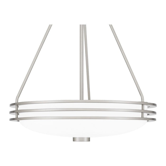 Quoizel Emile 4 Light Pendant, Brushed Nickel/Etched