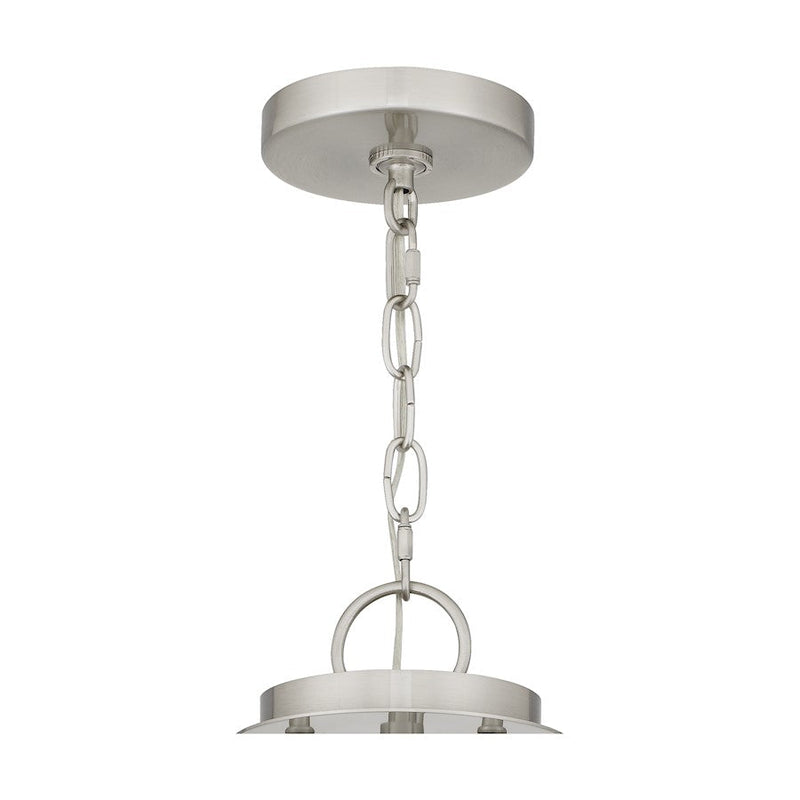 Quoizel Emile 4 Light Pendant, Brushed Nickel/Etched