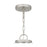 Quoizel Emile 4 Light Pendant, Brushed Nickel/Etched