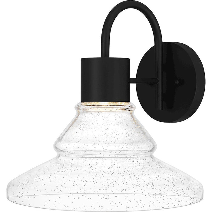 Quoizel Felix Outdoor Lantern, Matte Black/Clear Seedy