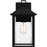 Quoizel Fletcher 1 Light Outdoor Lantern, Earth Black/Clear