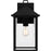 Quoizel Fletcher 1 Light Outdoor Lantern, Earth Black/Clear