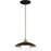 Quoizel Fayette 1 Light Mini Pendant, Earth Black/Etched