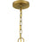 Quoizel Gretchen 5 Light Chandelier, Aged Brass/Off White Fabric