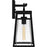 Quoizel Godfrey 1 Light Outdoor Lantern, Matte Black/Clear Rain