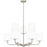 Quoizel Gallagher 9 Light Chandelier, Brushed Nickel/Opal Etched - GGR5032BN