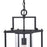 Quoizel Garrett 1 Light Mini Pendant, Matte Black/Clear