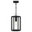 Quoizel Hazel 1 Light Mini Pendant, Earth Black/Clear Seeded