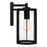 Quoizel Hazel 1 Light Outdoor Lantern, Earth Black/Clear Seeded