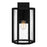 Quoizel Hazel 1 Light Outdoor Lantern, Earth Black/Clear Seeded