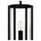 Quoizel Hazel 1 Light 18" Outdoor Lantern, Earth Black/Clear Seeded