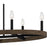 Quoizel Hendrix 9 Light Island Light, Matte Black