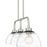 Quoizel Halsey 3 Light Island Light, Brushed Nickel/Clear Rain Glass