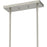 Quoizel Halsey 3 Light Island Light, Brushed Nickel/Clear Rain Glass