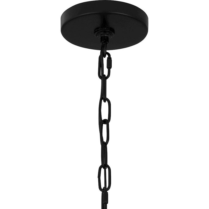 Quoizel Hough Chandelier, Mystic Black/Etched