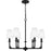 Quoizel Hough Chandelier, Mystic Black/Etched