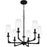 Quoizel Hough Chandelier, Mystic Black/Etched