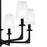 Quoizel Hough Chandelier, Mystic Black/Etched