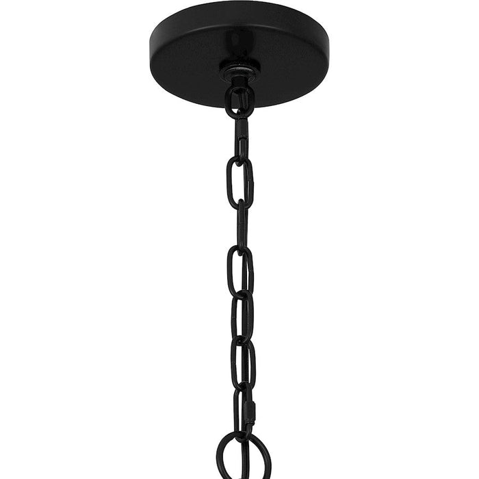 Quoizel Hough Chandelier, Mystic Black/Etched