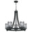 Quoizel Hartman 5 Light Chandelier, Matte Black - HRT5026MBK