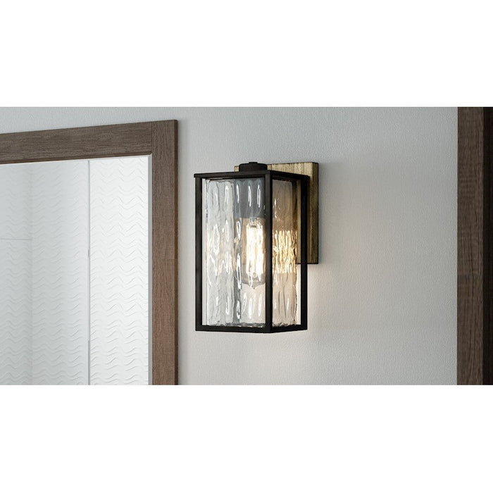 Quoizel Holsten 1 Light Wall Sconce, Matte Black