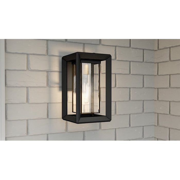 Quoizel Infinger 1 Light Outdoor Wall Mount, Earth Black