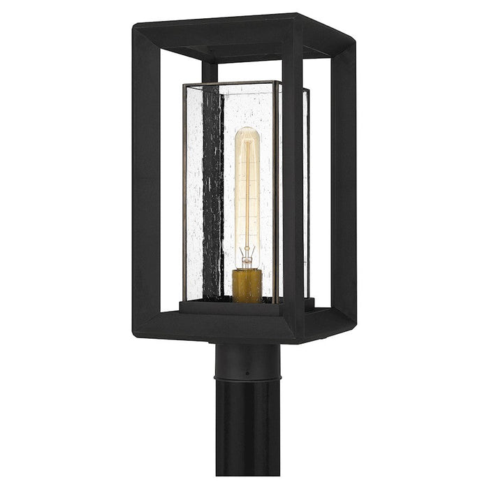 Quoizel Infinger 1 Light Outdoor Post Lantern, Earth Black